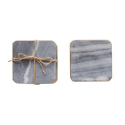 Square Marble Coasters (set of 4)