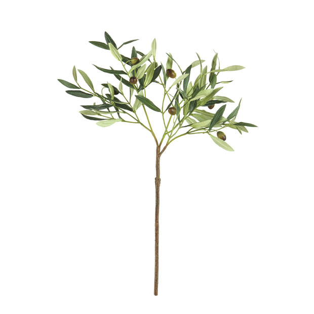 Faux Olive Branch 22"