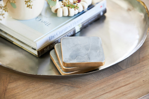 Square Marble Coasters (set of 4)