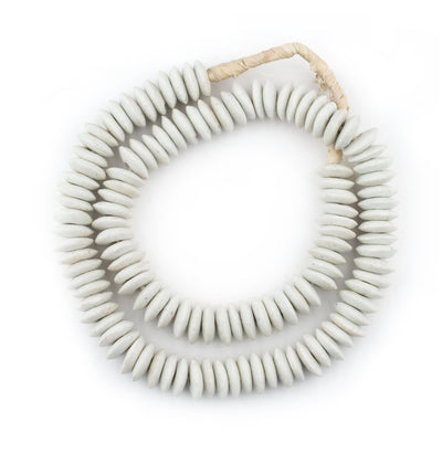 Oyster White Saucer Beads
