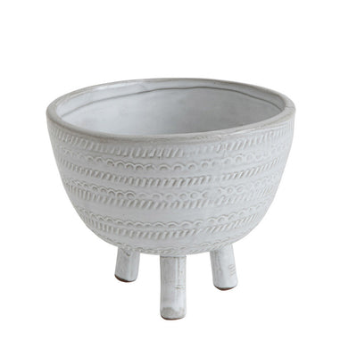 Embossed Footed Bowl