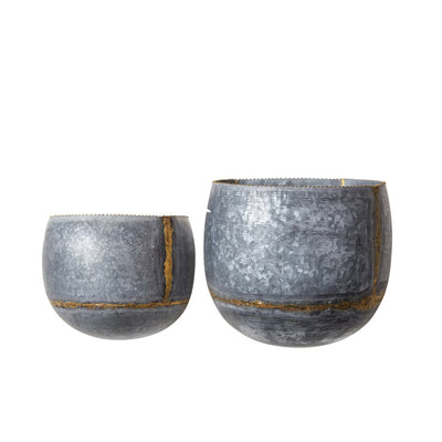 Galvanized Wall Planter (set of 2)